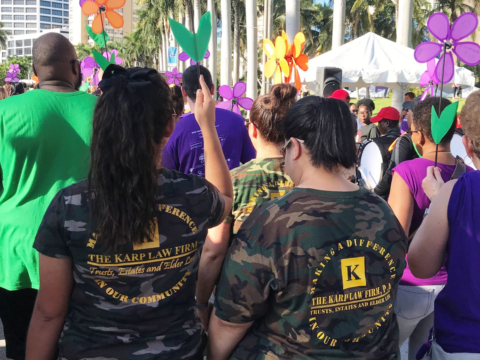 Karp's Kommandos walk down Flagler Drive in West Palm Beach