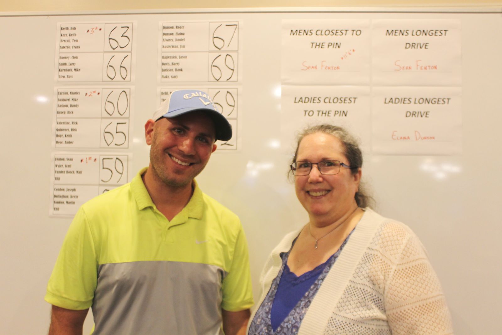 Attorney Jonathan Karp and Lisa Weissman at the 2018 Boynton/Lantana Rotary Club Golf Tournament